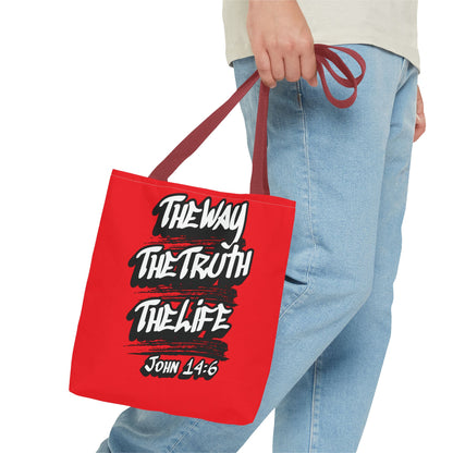 "The Way The Truth The Life" John 14:6 Canvas Tote