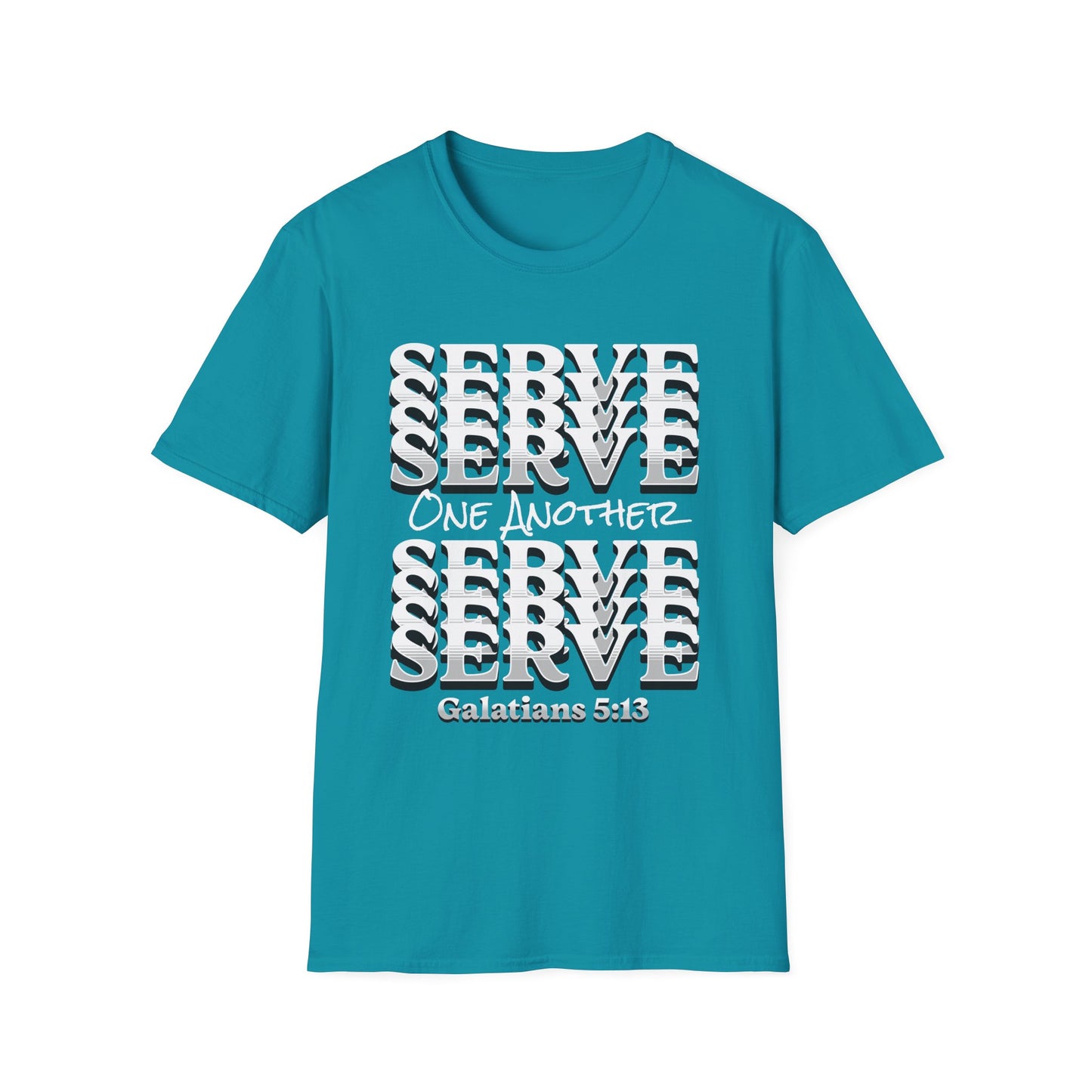 Serve One Another T-Shirt — Galatians 5:13 Christian Tee