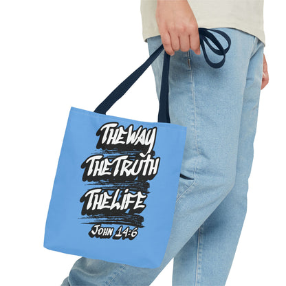 "The Way The Truth The Life" John 14:6 Canvas Tote