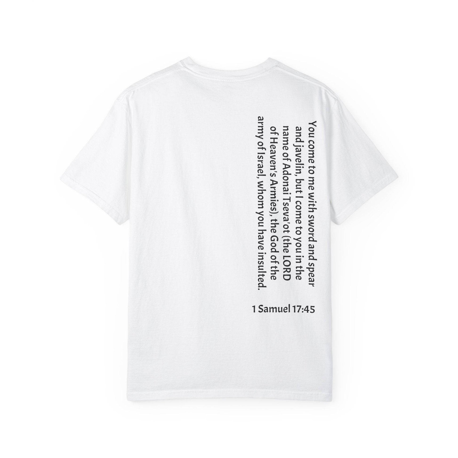 Tseva Clothing Branded T-Shirt- Light 1 Samuel 17:45 - Tseva Clothing Co.