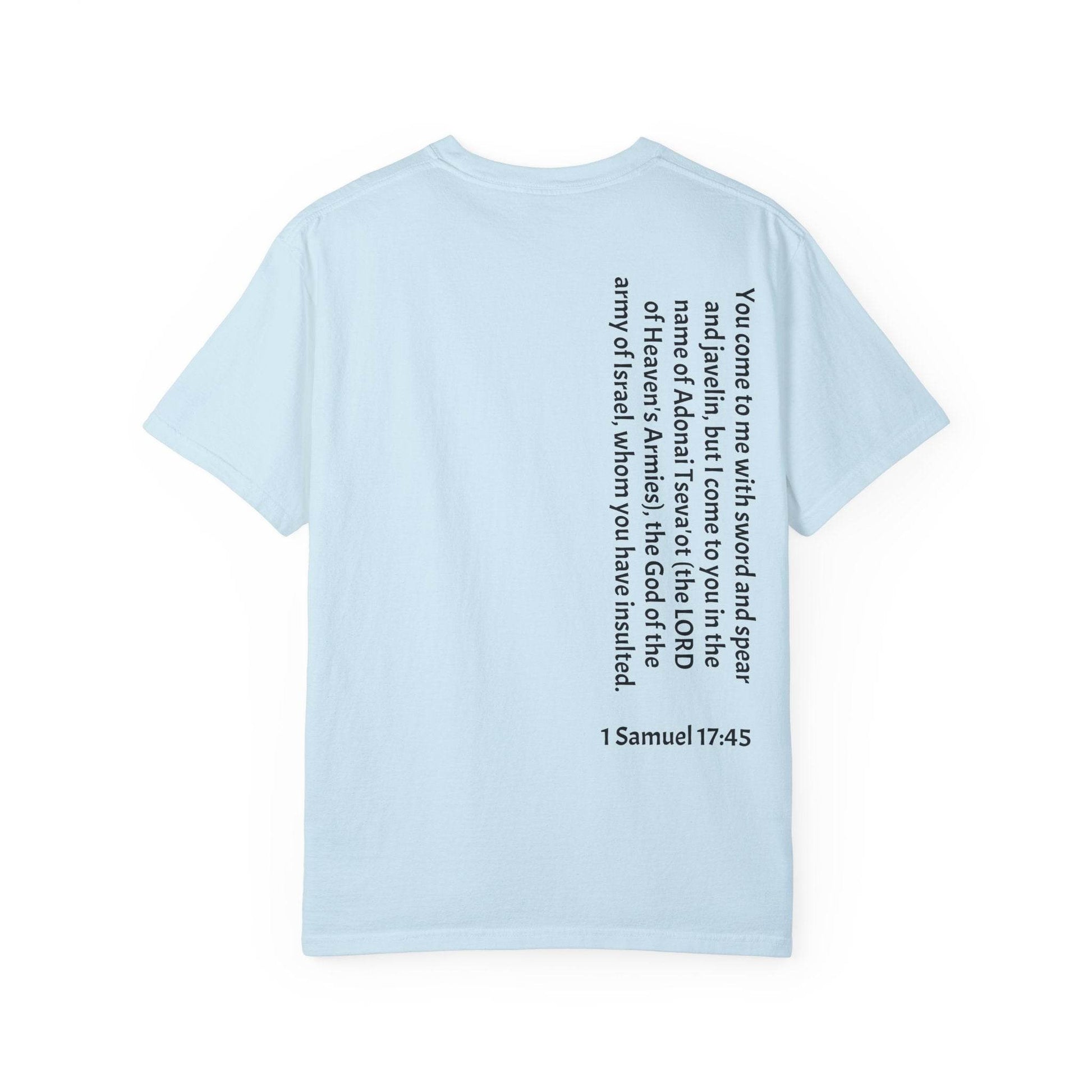Tseva Clothing Branded T-Shirt- Light 1 Samuel 17:45 - Tseva Clothing Co.