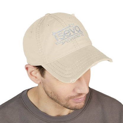 Dad Hat - Tseva Logo Distressed Embroidery Cap - Tseva Clothing Co.