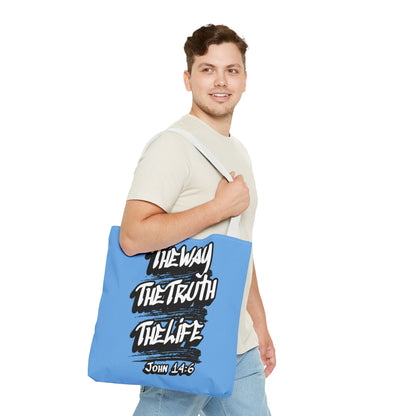 "The Way The Truth The Life" John 14:6 Canvas Tote