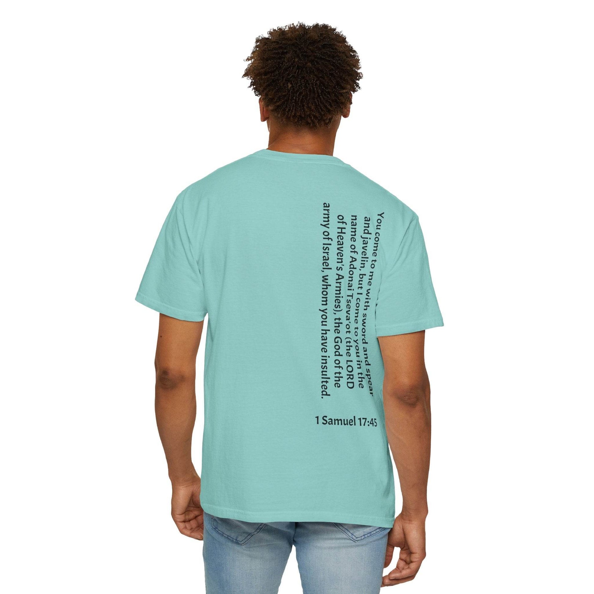 Tseva Clothing Branded T-Shirt- Light 1 Samuel 17:45 - Tseva Clothing Co.