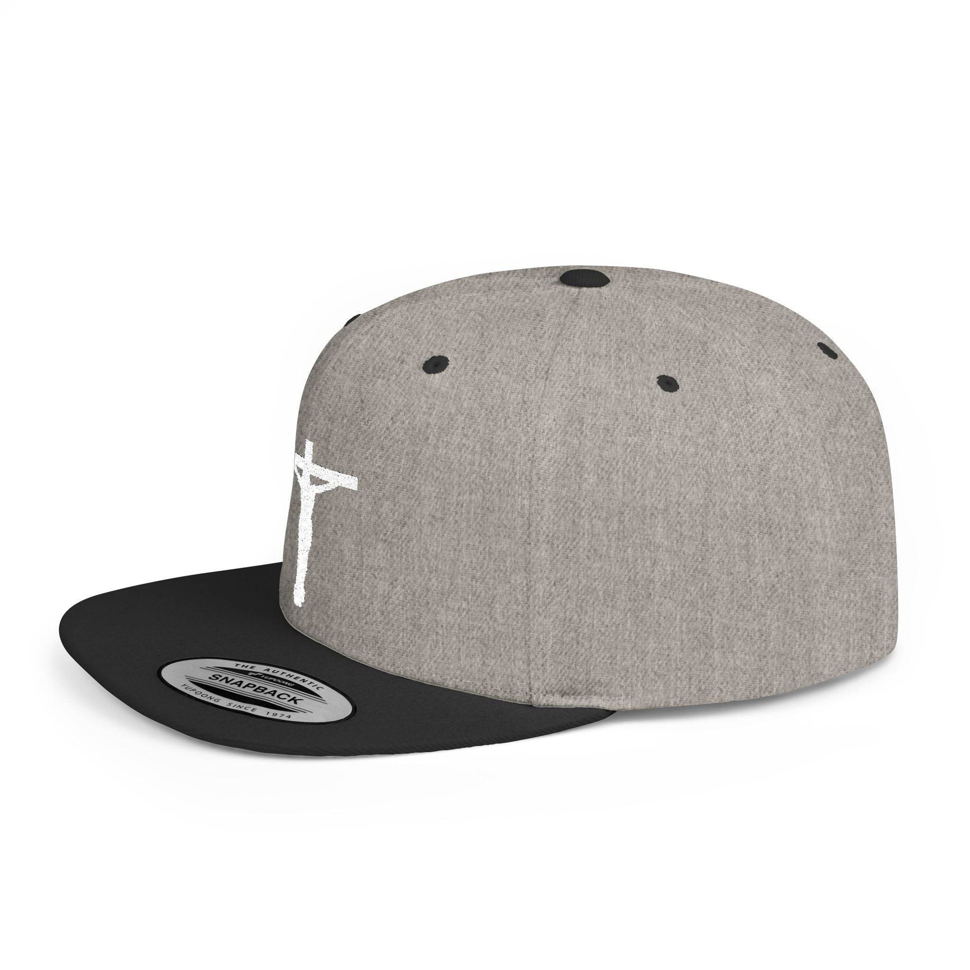 Crucifix Flat Bill Snapback Cap - Tseva Clothing Co.