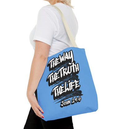 "The Way The Truth The Life" John 14:6 Canvas Tote