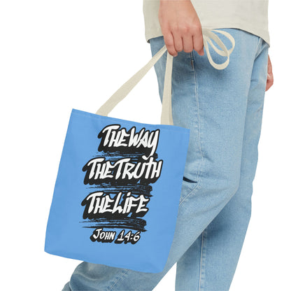 "The Way The Truth The Life" John 14:6 Canvas Tote