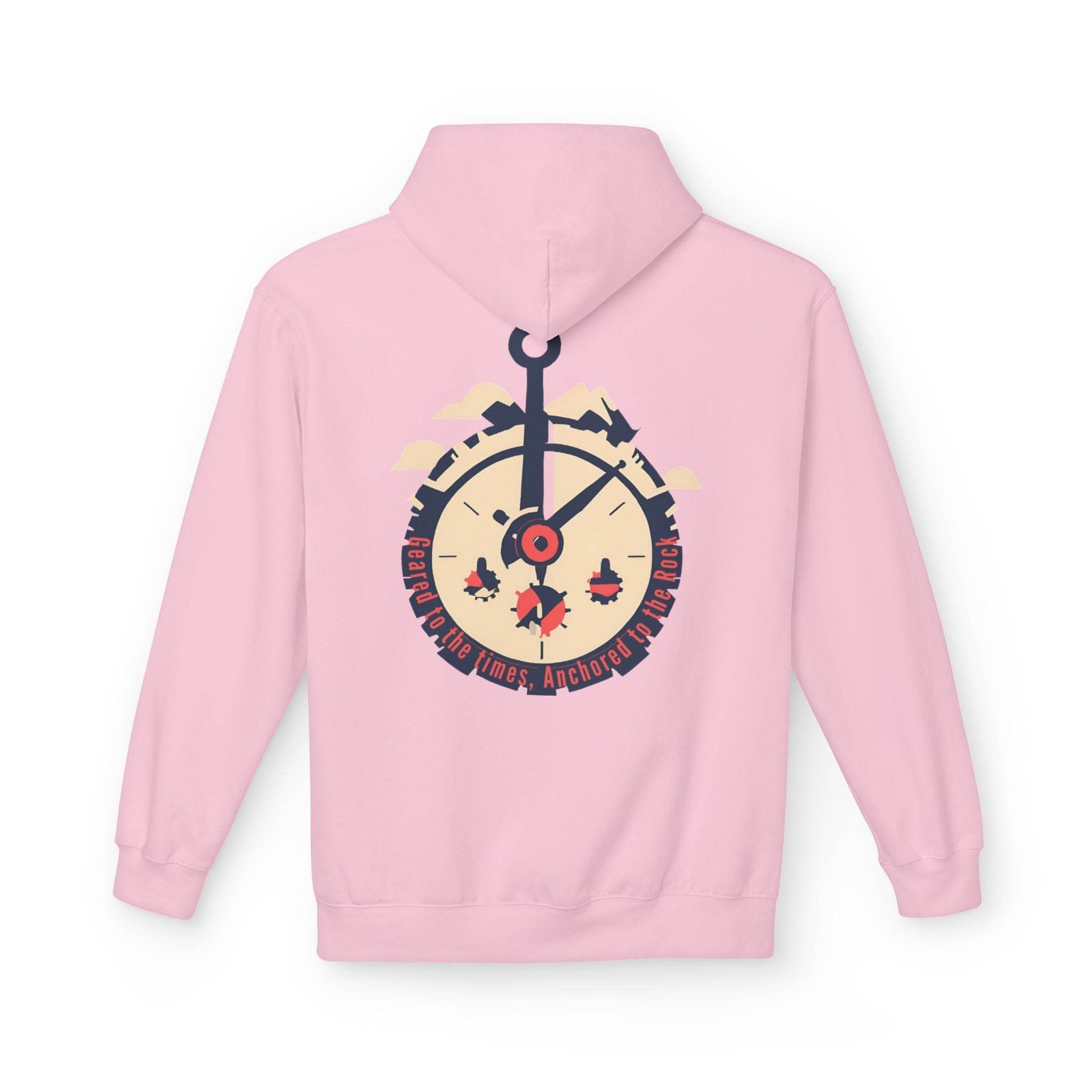 Geared to the Times Anchored to the Rock Hoodie - Tseva Clothing Co.