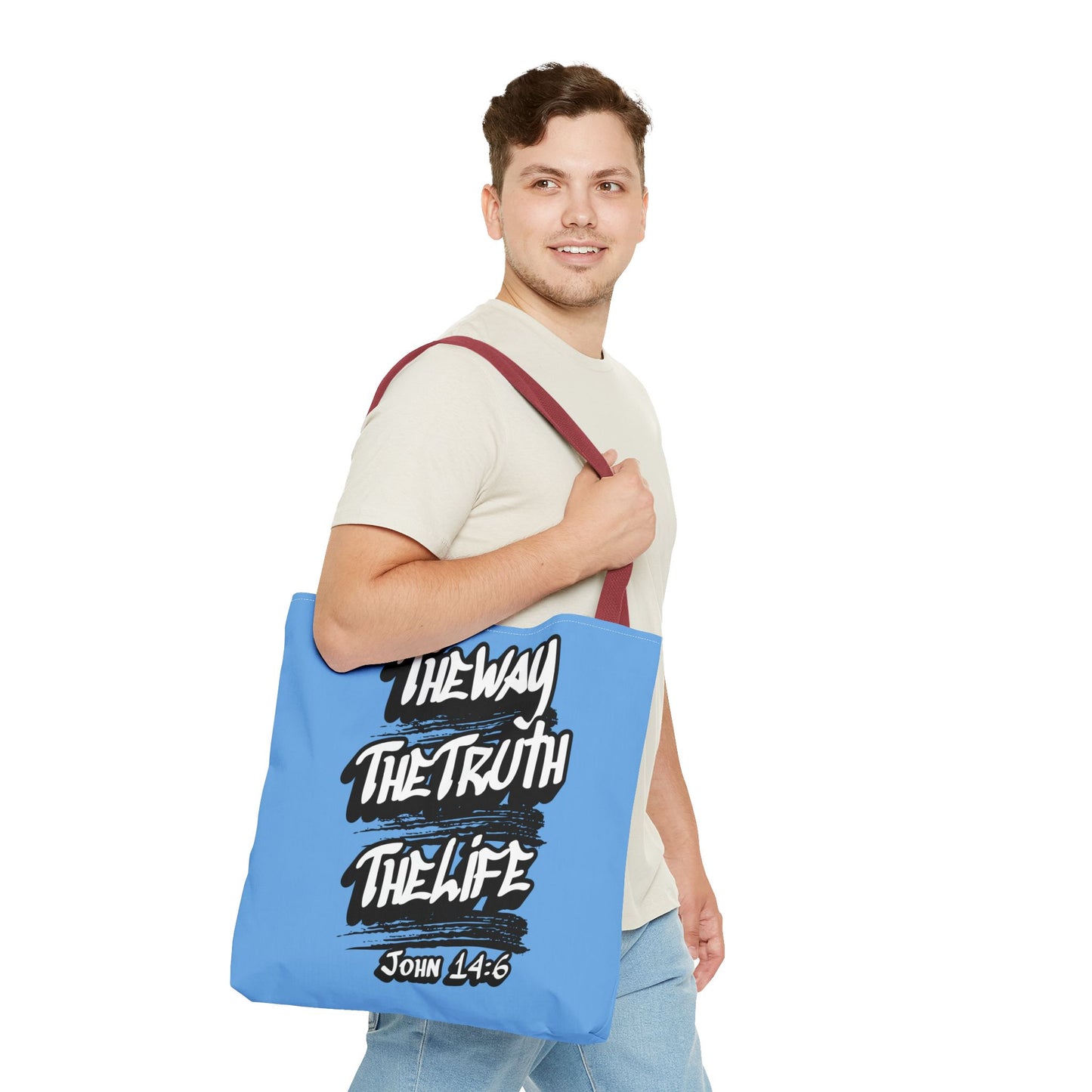 "The Way The Truth The Life" John 14:6 Canvas Tote