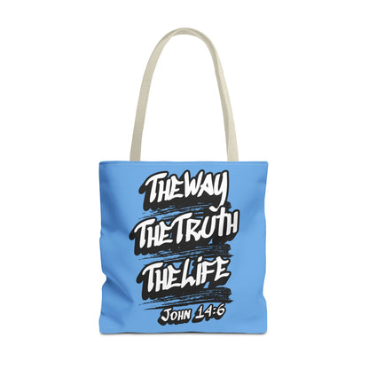 "The Way The Truth The Life" John 14:6 Canvas Tote