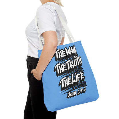 "The Way The Truth The Life" John 14:6 Canvas Tote