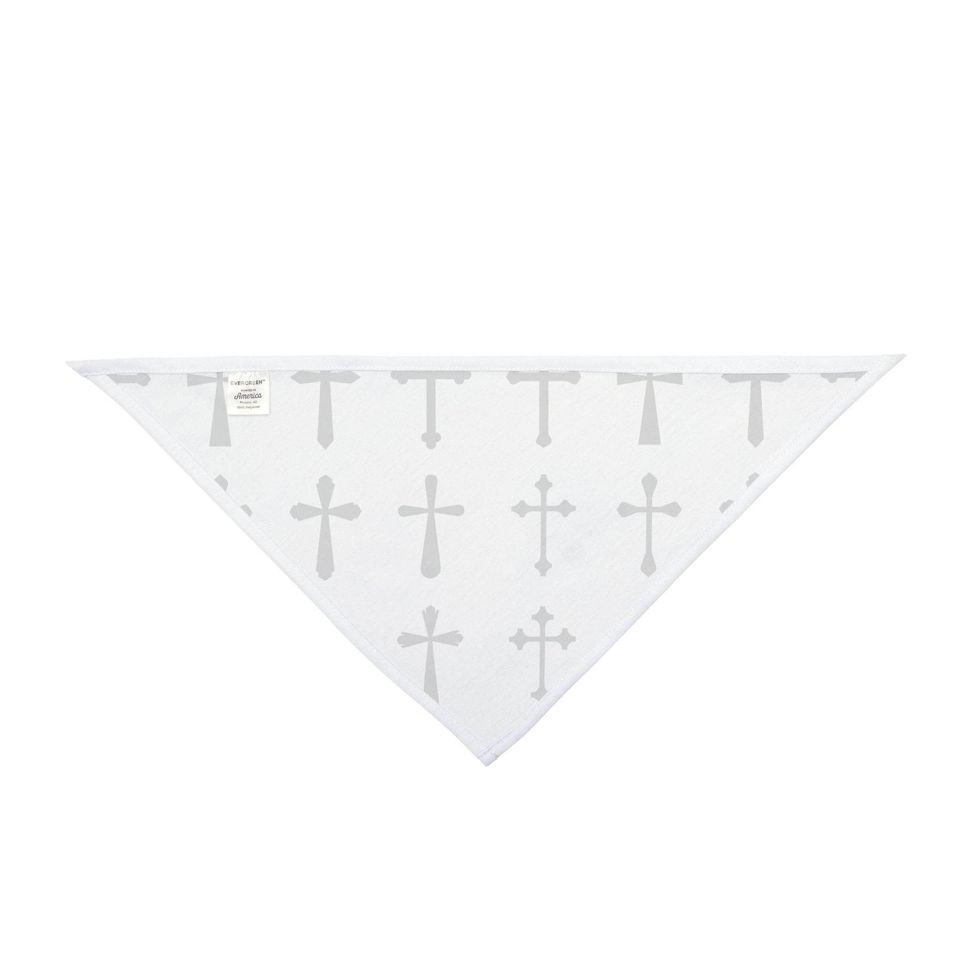 Cross Print Clip-on Pet Bandana - Tseva Clothing Co.