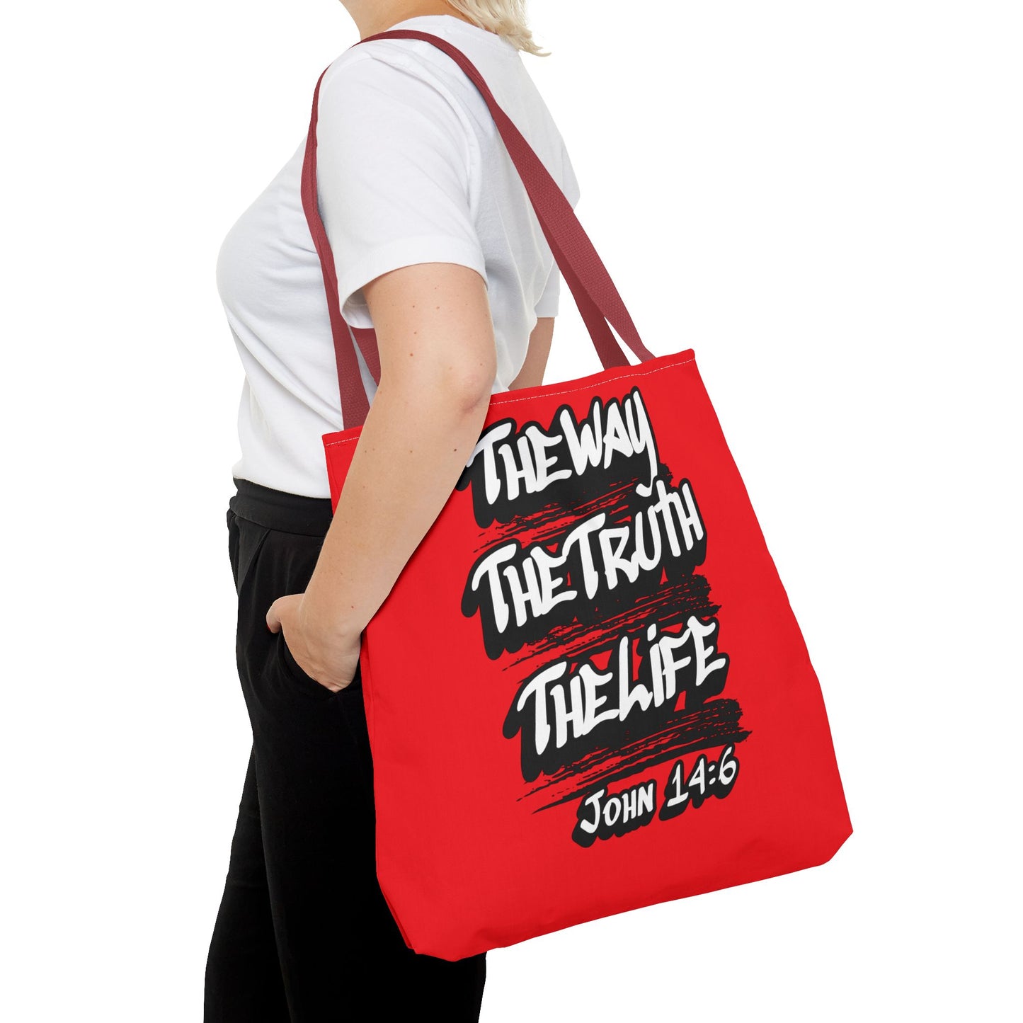"The Way The Truth The Life" John 14:6 Canvas Tote
