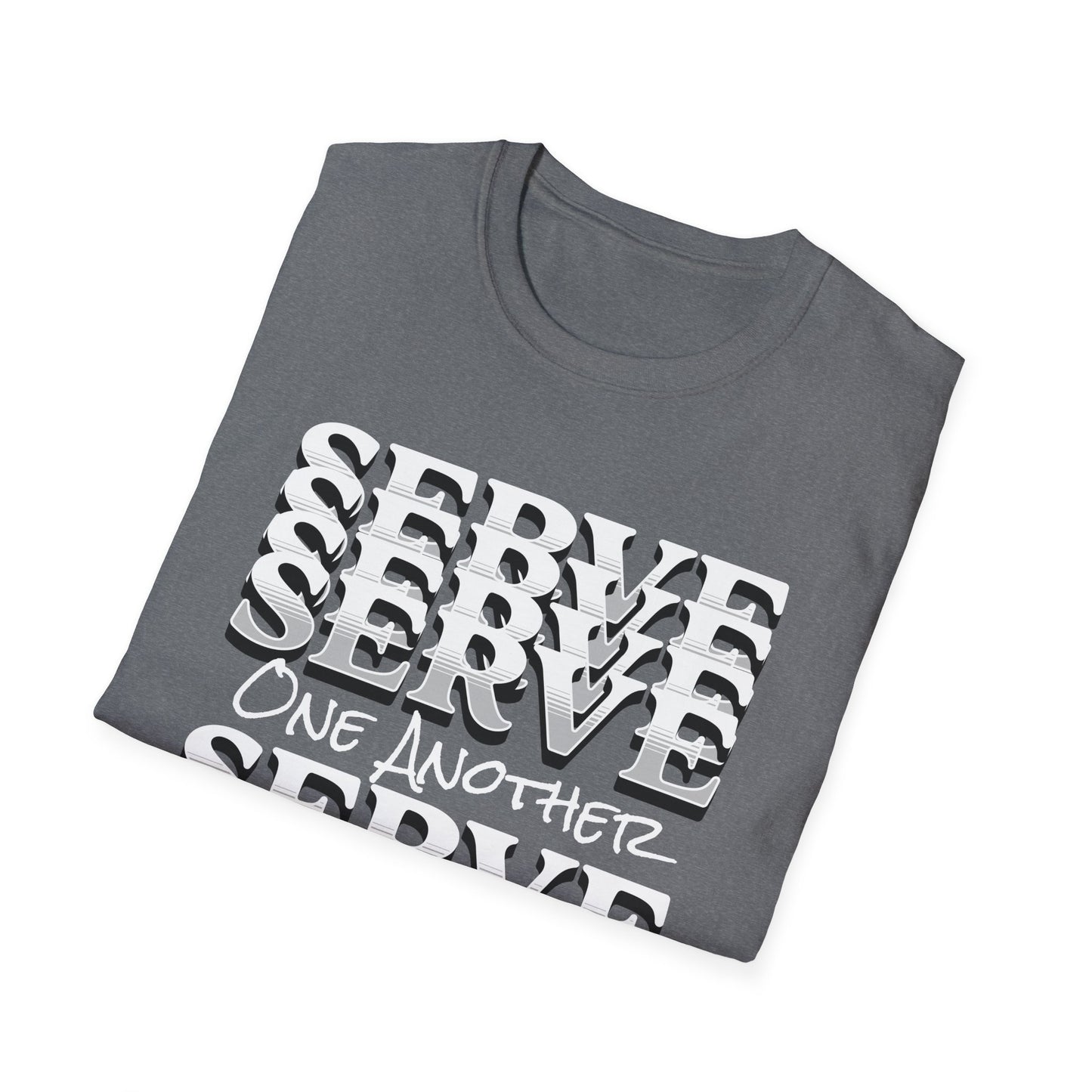 Serve One Another T-Shirt — Galatians 5:13 Christian Tee