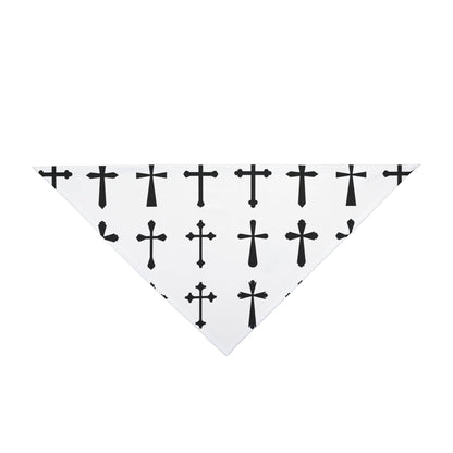 Cross Print Clip-on Pet Bandana - Tseva Clothing Co.