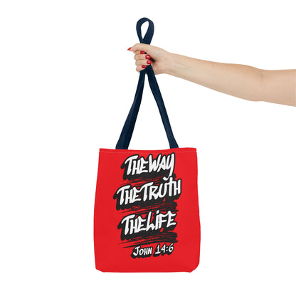"The Way The Truth The Life" John 14:6 Canvas Tote