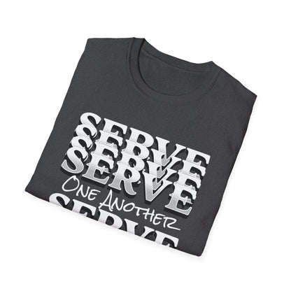 Serve One Another T-Shirt — Galatians 5:13 Christian Tee