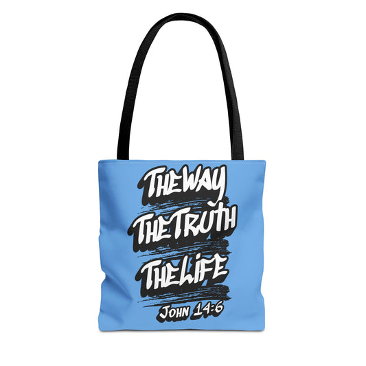 "The Way The Truth The Life" John 14:6 Canvas Tote