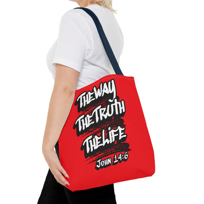 "The Way The Truth The Life" John 14:6 Canvas Tote