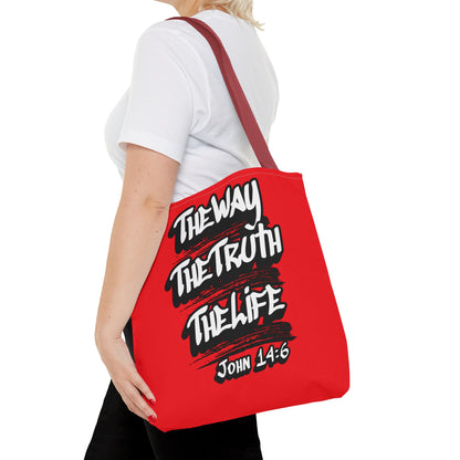 "The Way The Truth The Life" John 14:6 Canvas Tote