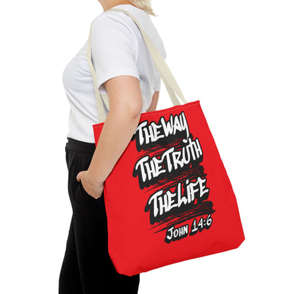 "The Way The Truth The Life" John 14:6 Canvas Tote