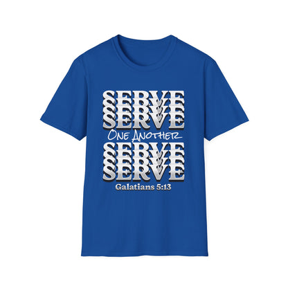 Serve One Another T-Shirt — Galatians 5:13 Christian Tee