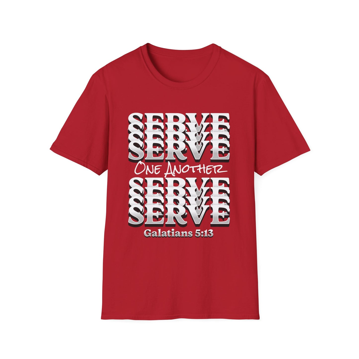 Serve One Another T-Shirt — Galatians 5:13 Christian Tee