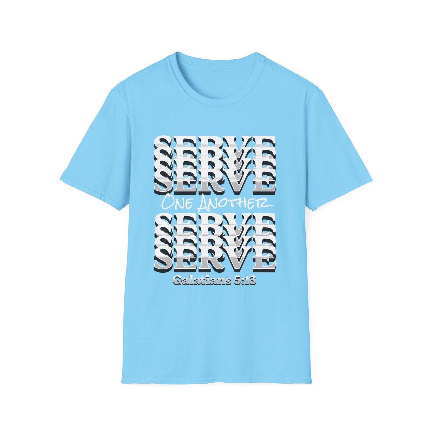 Serve One Another T-Shirt — Galatians 5:13 Christian Tee