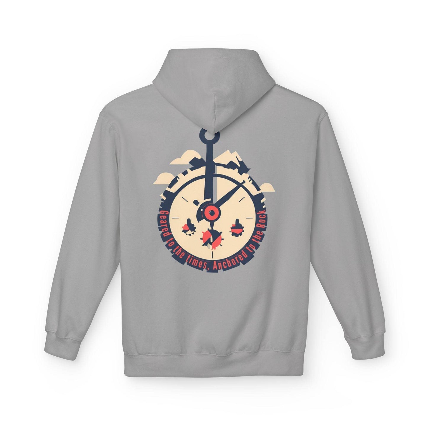 Geared to the Times Anchored to the Rock Hoodie - Tseva Clothing Co.