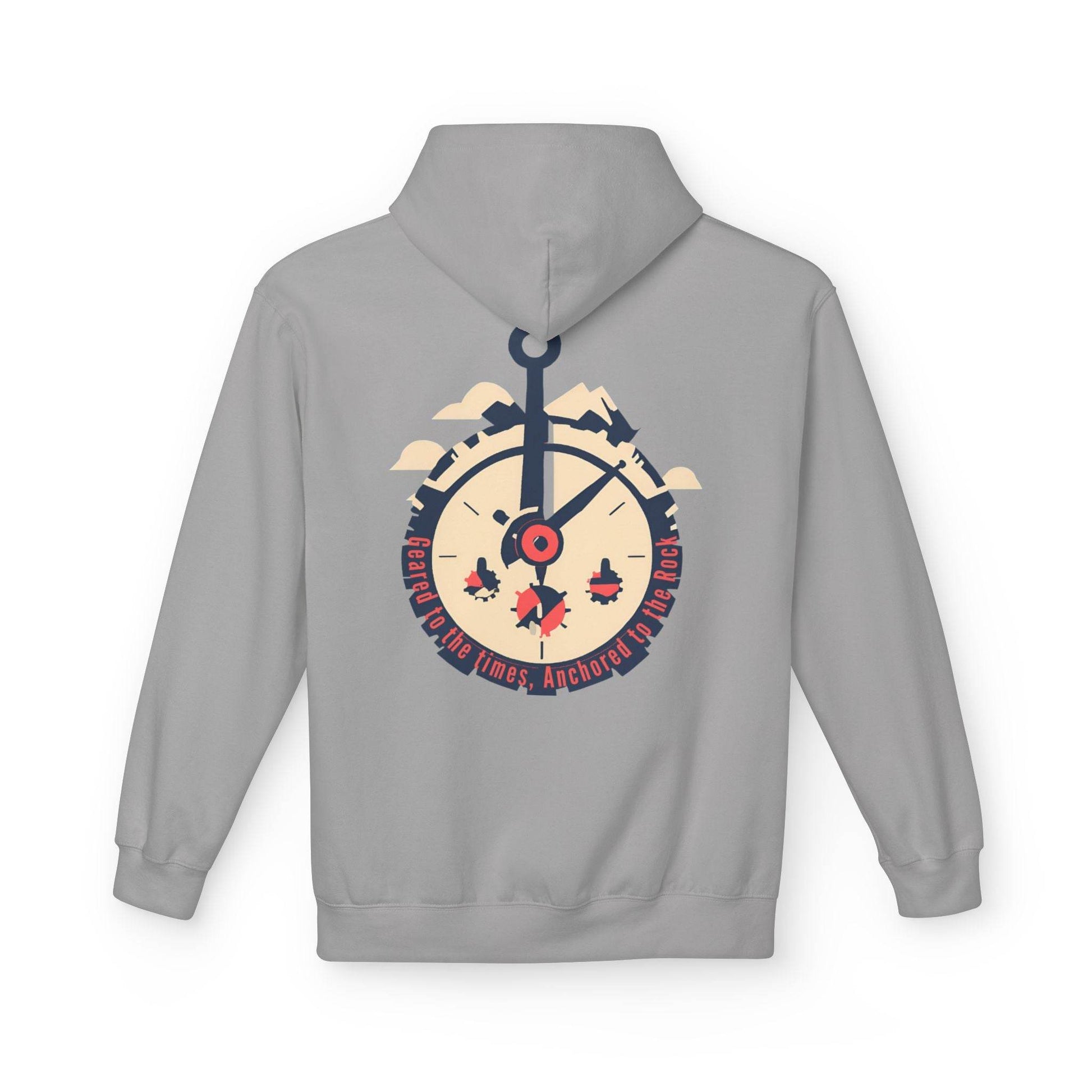 Geared to the Times Anchored to the Rock Hoodie - Tseva Clothing Co.