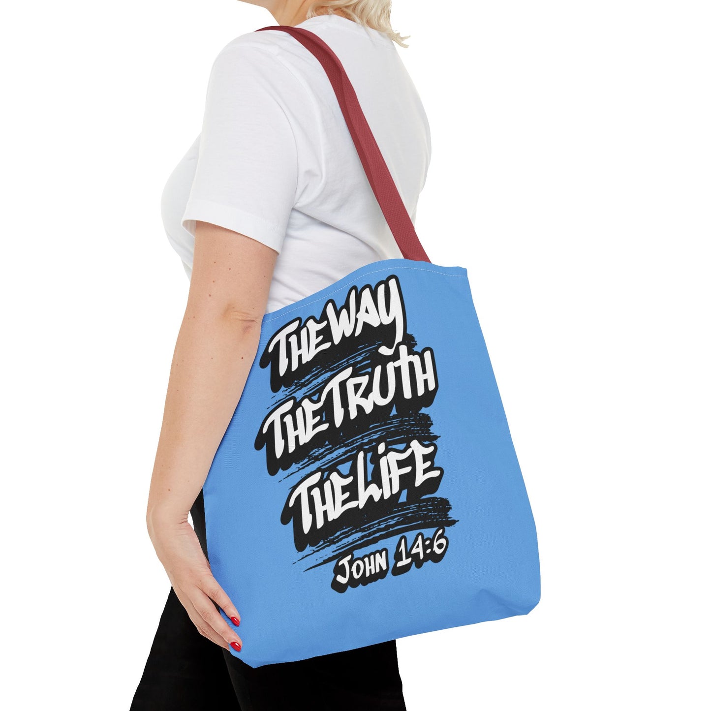 "The Way The Truth The Life" John 14:6 Canvas Tote