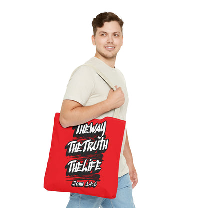 "The Way The Truth The Life" John 14:6 Canvas Tote