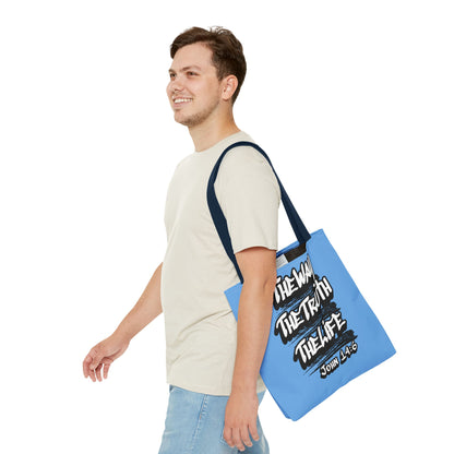 "The Way The Truth The Life" John 14:6 Canvas Tote