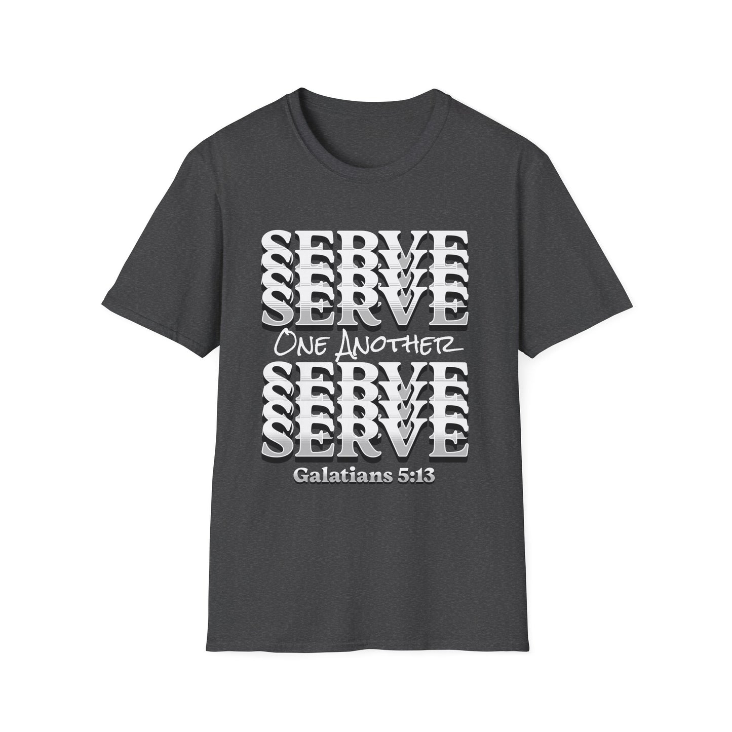 Serve One Another T-Shirt — Galatians 5:13 Christian Tee