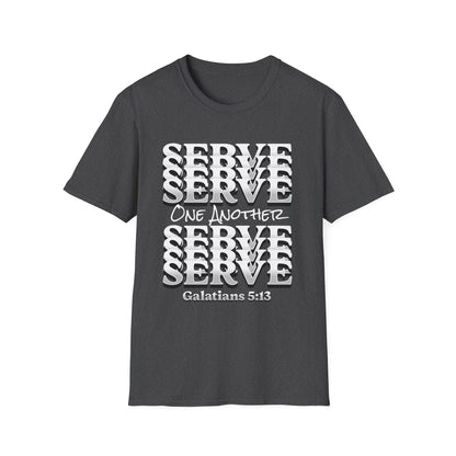 Serve One Another T-Shirt — Galatians 5:13 Christian Tee