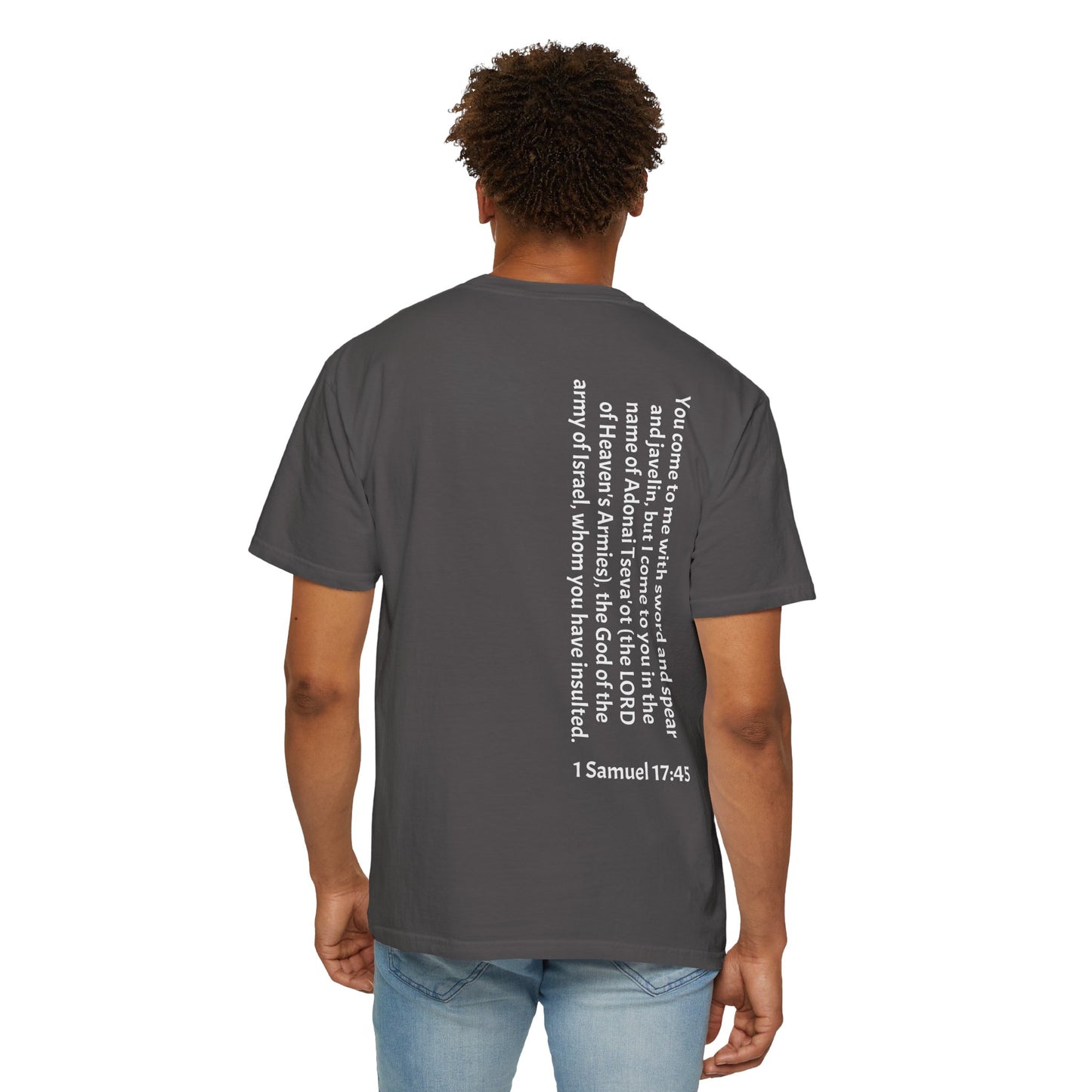 Tseva Clothing Branded T-Shirt - Dark 1 Samuel 17:45 Heaven's Army