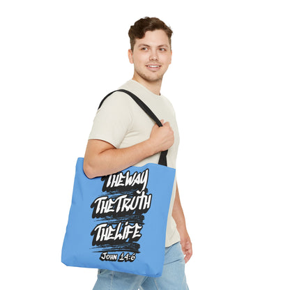 "The Way The Truth The Life" John 14:6 Canvas Tote