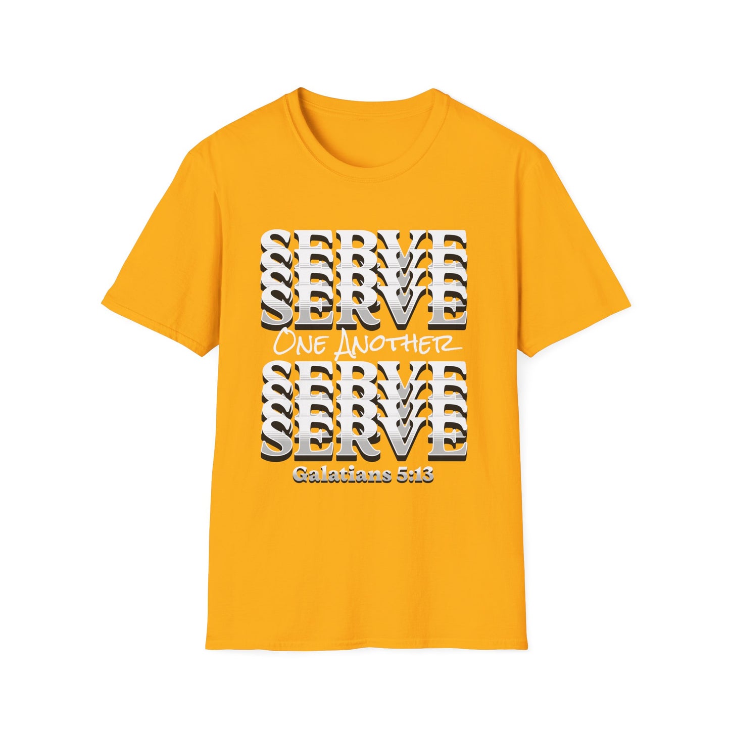 Serve One Another T-Shirt — Galatians 5:13 Christian Tee