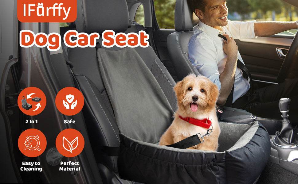 Single Pet Car Seat - For Small & Medium Dogs - Tseva Clothing Co.