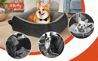 Single Pet Car Seat - For Small & Medium Dogs - Tseva Clothing Co.